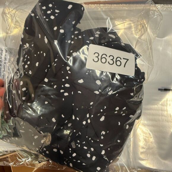 Terra & Sky Blouse Women 1X Plus Black Geometric V-Neck Long Sleeve Casual - Picture 7 of 7